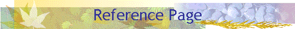 Reference Page